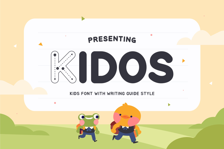 Kidos - Worksheet Tracing Letters