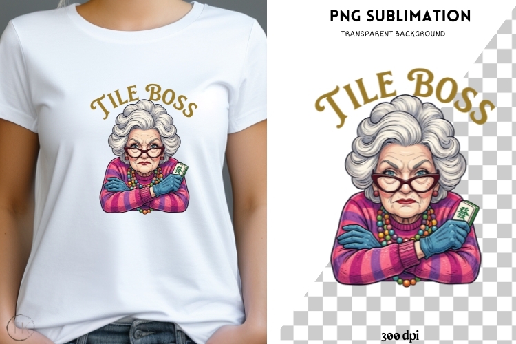 Mahjong png design for T-shirts