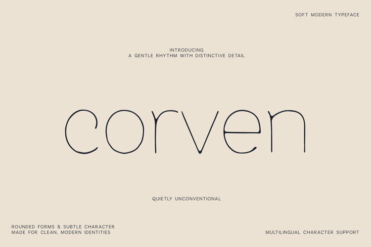 Corven - Friendly Minimal Lettering example image 1