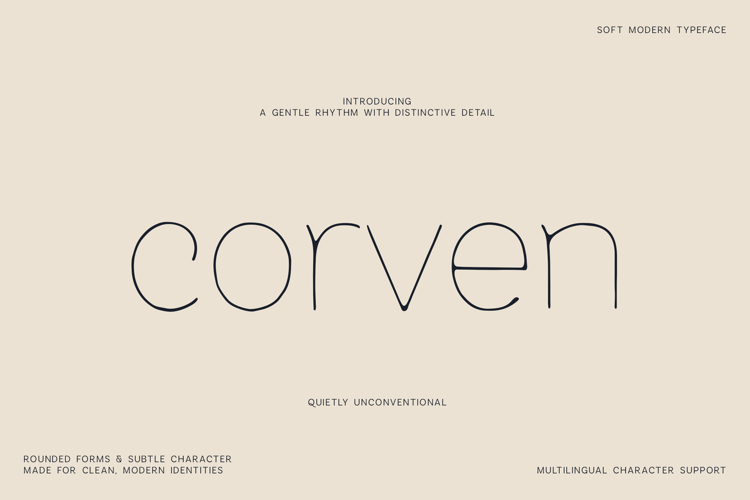 Corven - Friendly Minimal Lettering