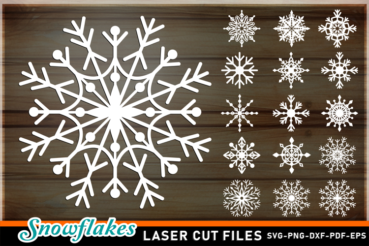 Snowflakes Paper Cut, Snowflakes SVG Laser Cut Files