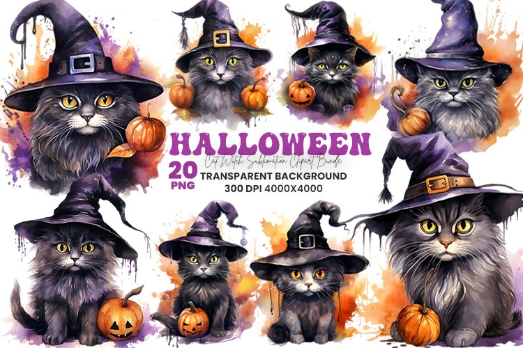Halloween Cat Clipart Image 24