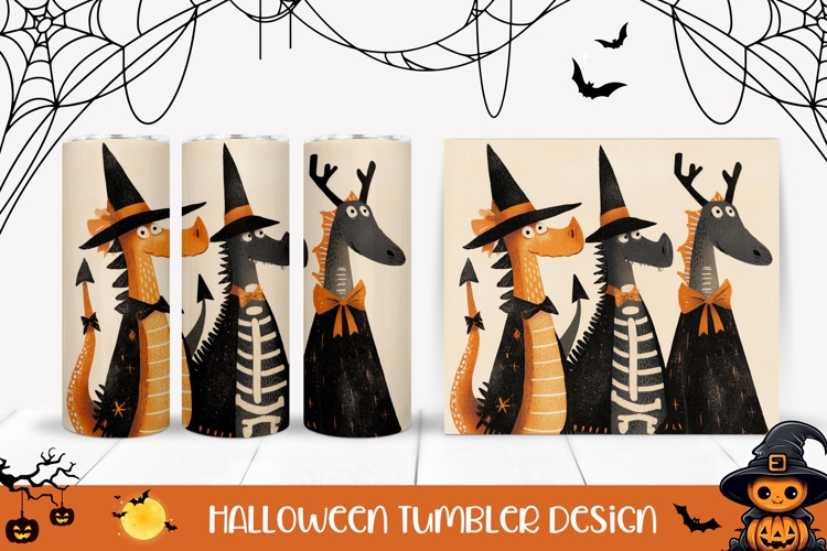 Funny Halloween Monsters Tumbler, Kids Halloween Tumbler