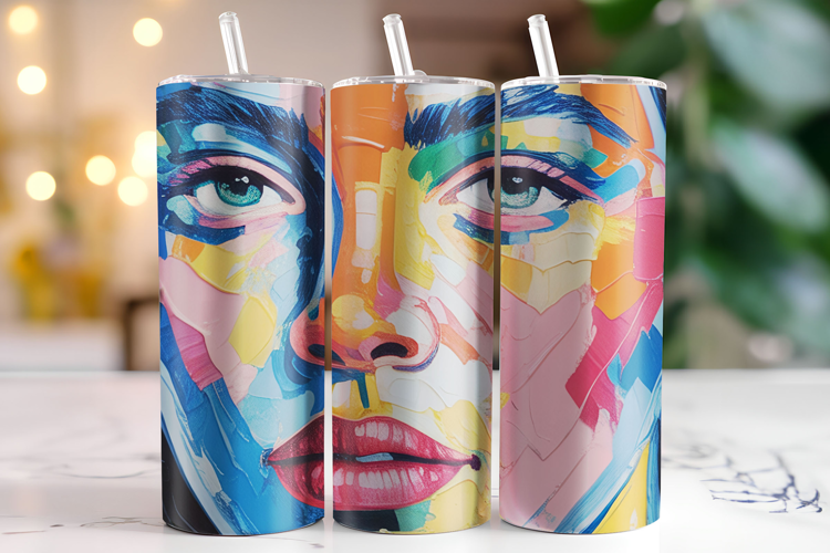 Painting Tumbler Wrap | Sublimation | Tumblers