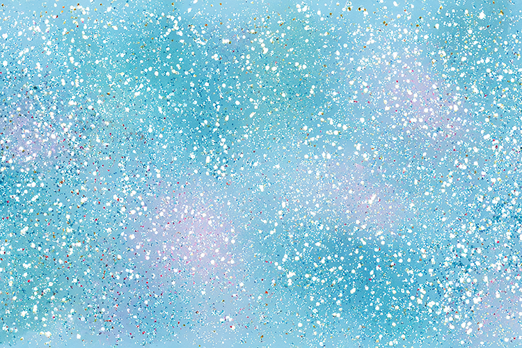 Serene background & blue and white speckled design