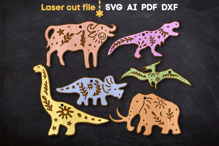 Christmas Tree Toys Bundle SVG laser cut file for Glowforge