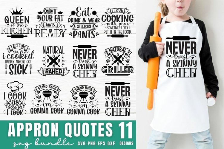 Apron Svg Bundle, Funny Apron Svg Bundle, Apron Quotes SVG