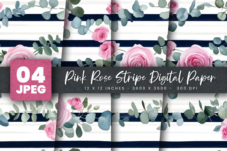 Pink Rose Clipart Image 4