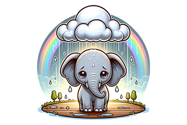 Cute Elephant Clipart Image 11