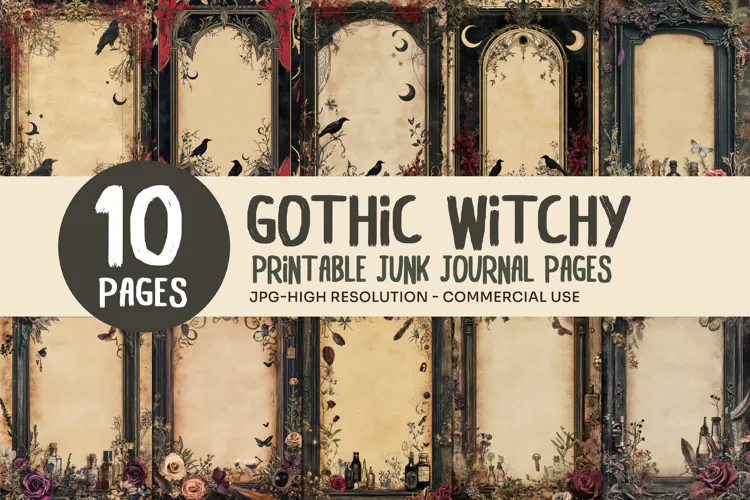 Dark Apothecary Junk Journal Pages