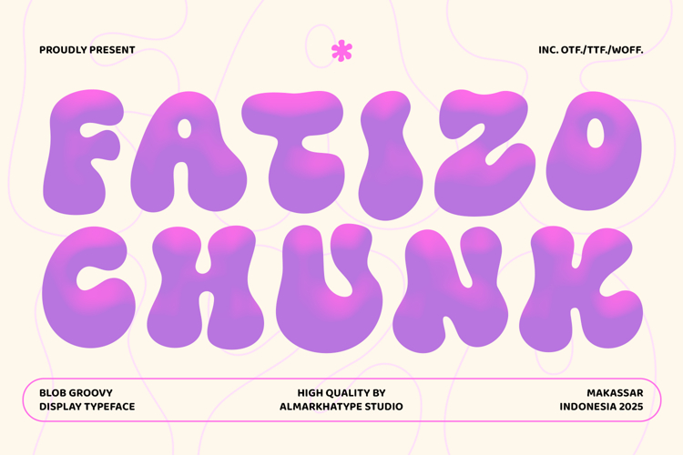 Fatizo - Blob Display Typeface