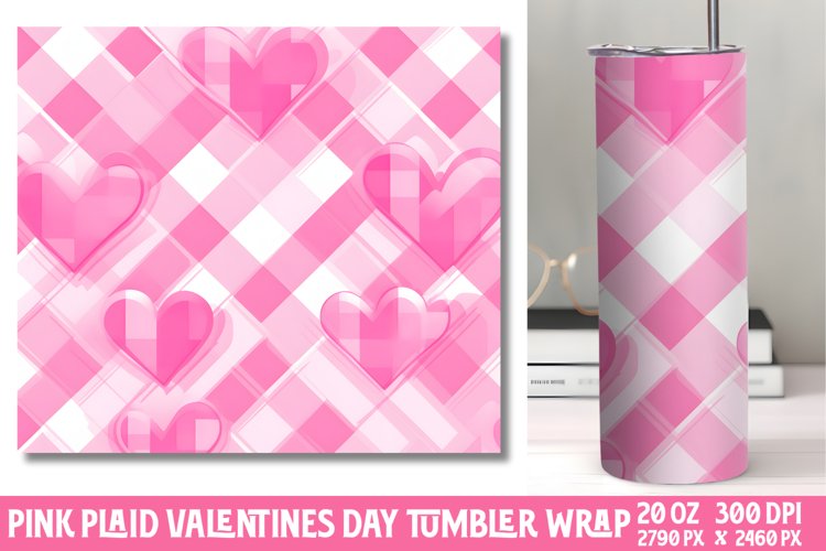Valentines Day Pink Tumbler Wrap
