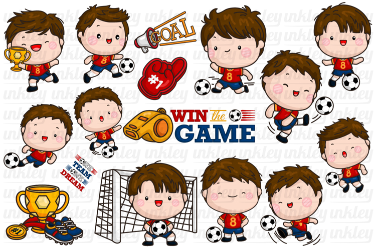 Soccer Clipart - Cute Sports Clip Art