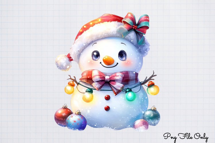 Cute Snowman Clipart Image 19