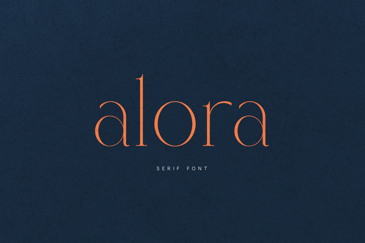 Alora Serif Font Modern Luxury Display Typeface