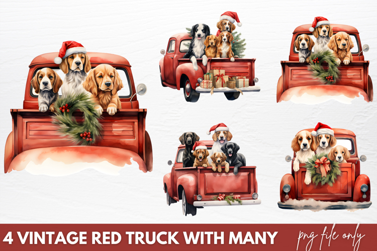 Vintage Truck Clipart Image 20