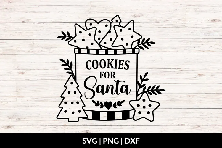Cookies for Santa - Christmas Kitchen SVG, PNG, DXF