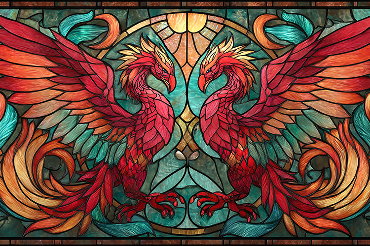 Stained Glass Texture Image 17