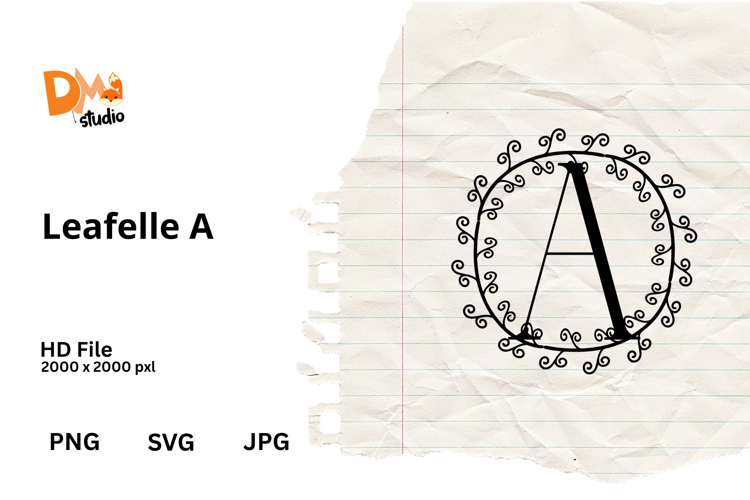 Floral Monogram Letter Svg Image 12