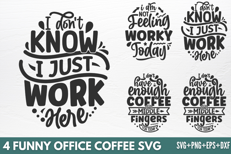 Funny Office coffee SVG