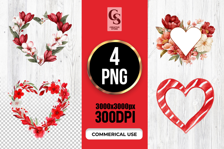 Red Heart Png Image 10