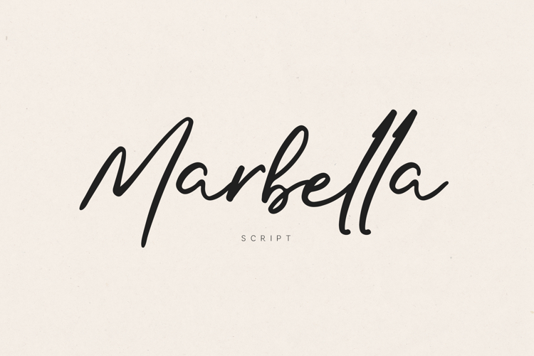 Marbella Elegant Handwritten Script Font