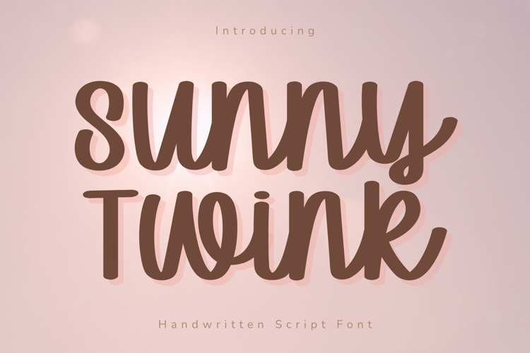 Sunny Twink - Handwritten Script Font