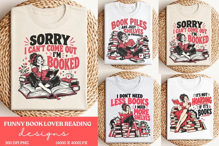Sorry I Can't Come Out I'm Booked PNG, Funny Book Lover Read example image 1