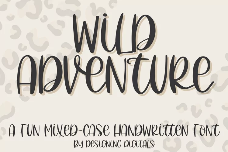 Wild Adventure - A Fun Mixed Case Handwritten Font