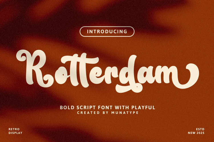 Rotterdam - Vintage Font