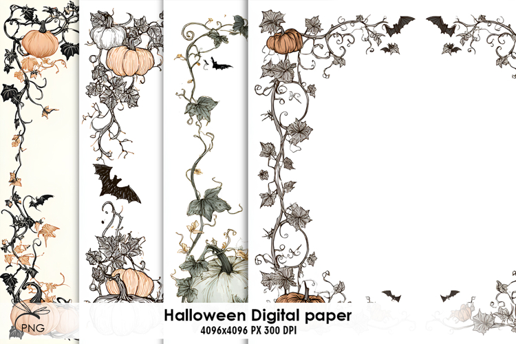 Halloween digital paper