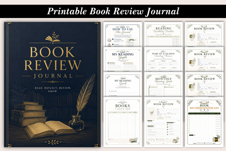 Printable Book Review Journal