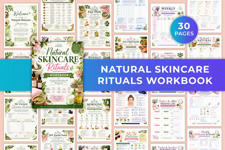 Natural Skincare Rituals Workbook Kdp interiors
