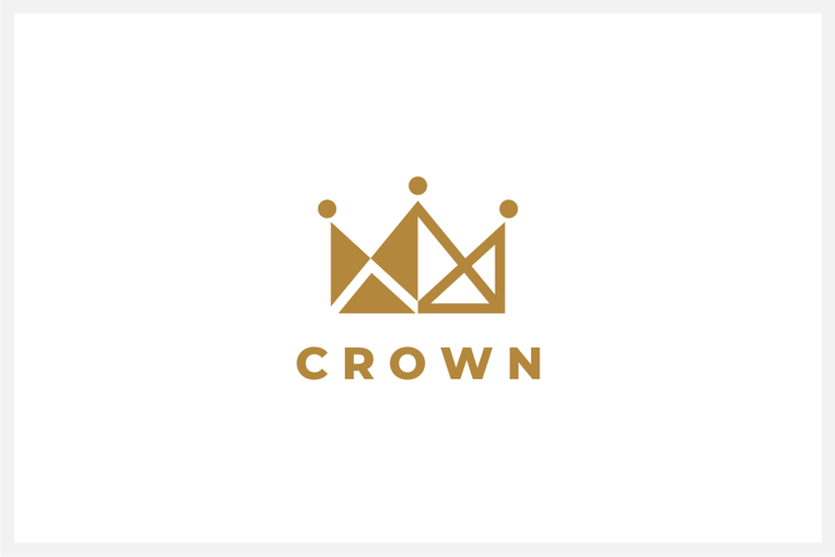 Crown Logo Design Vector Template