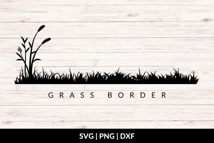 Grass Silhouette SVG, Grass Border example image 1