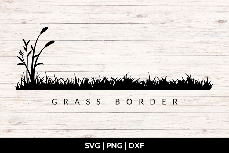 Grass Silhouette SVG, Grass Border