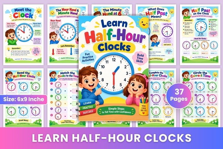 Learn Half-Hour Clocks