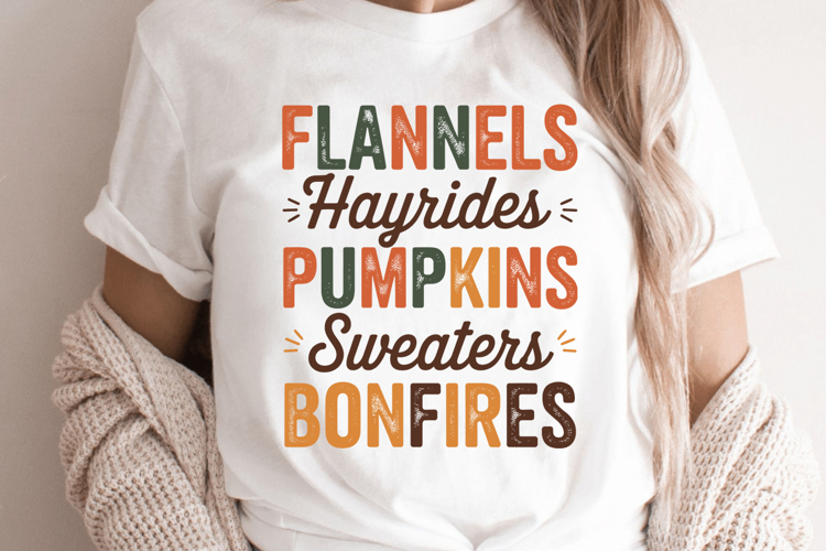 Flannels Hayrides Pumpkins Sweaters example image 1