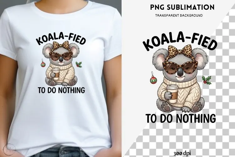 Funny Christmas animal quote png design for T-shirts