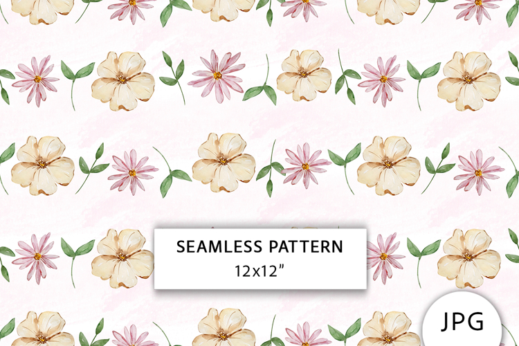 Floral Seamless Pattern, Digital Paper