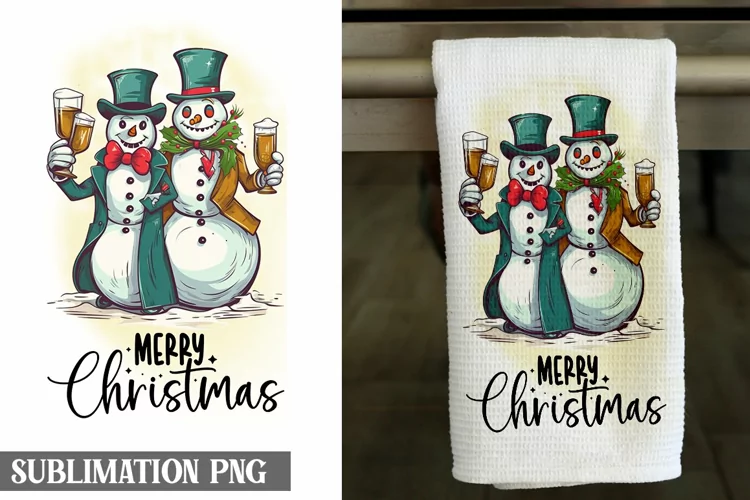 Merry Christmas| Kitchen Dish Towel Sublimation