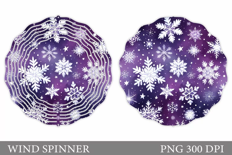 Snowflakes Wind Spinner. Snowflakes Wind Spinner Design