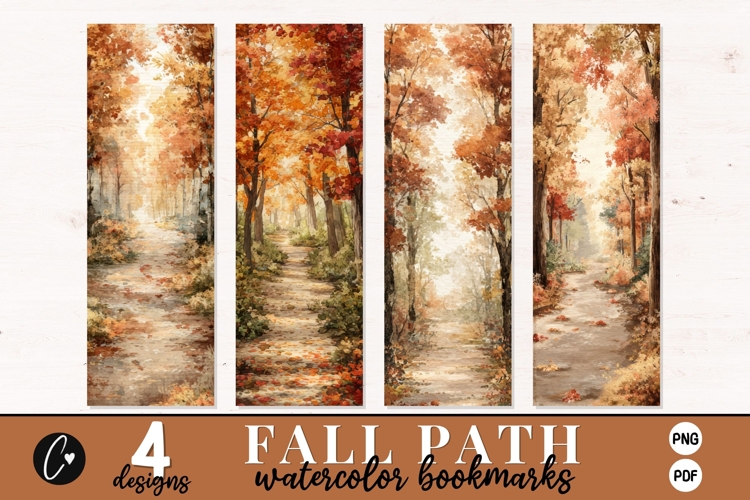Fall Path Printable Bookmark | Fall PNG