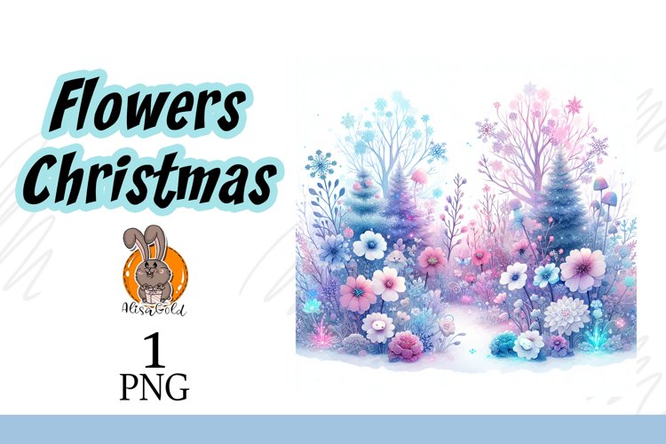 Christmas, winter flowers example image 1