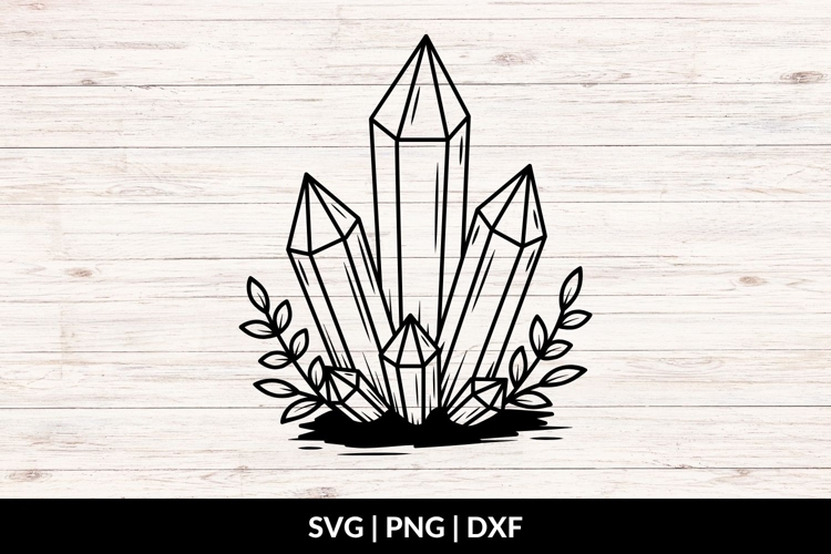 Hand Drawn Crystals SVG - Halloween Decor
