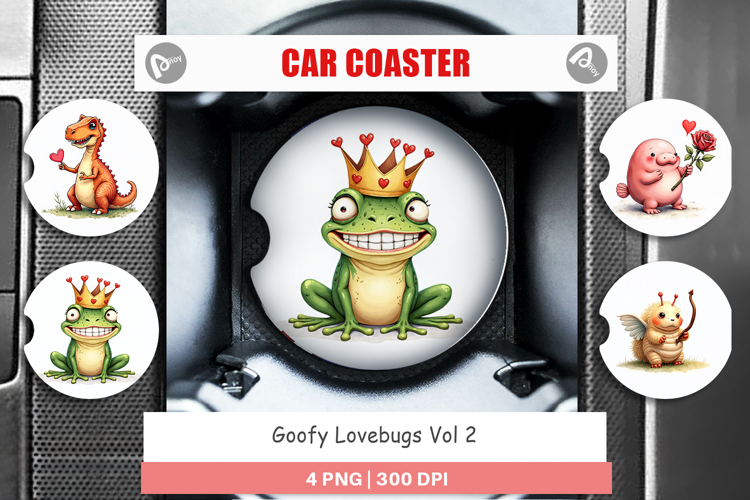 Goofy Lovebugs Car Coaster