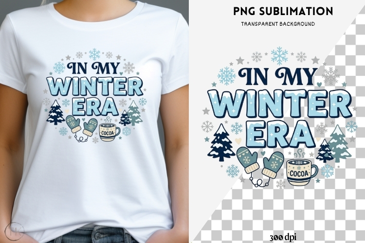 Winter phrases png design for T-shirts