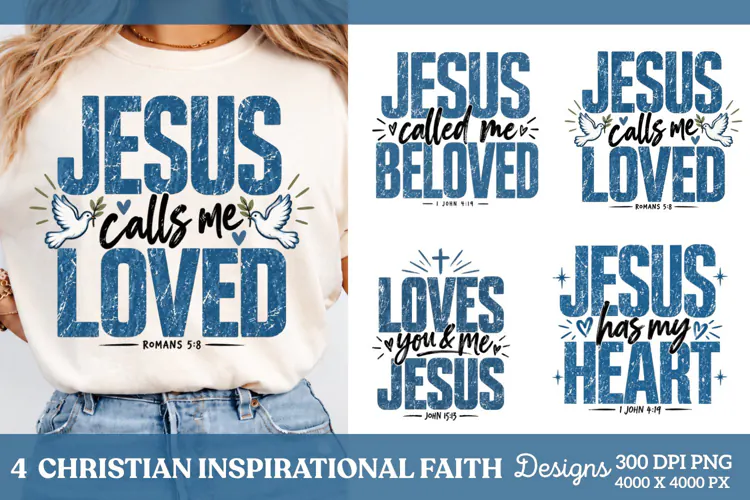 4 Christian Faith Shirt PNG Designs, 4 Faith in Every Season