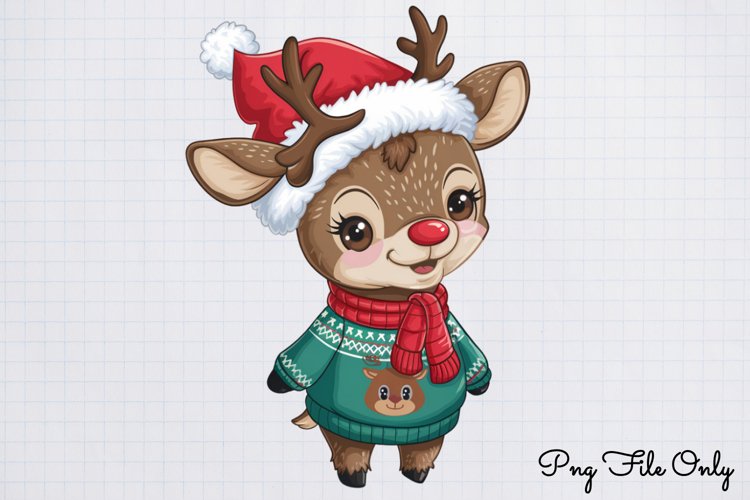 Woodland Christmas Animals Cliparts PNG