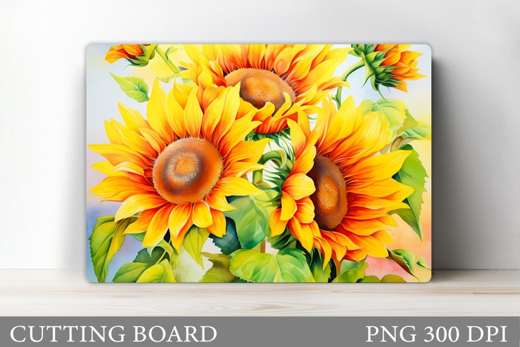 Sunflowers Cutting Board. Flowers Kitchen Cutting Board